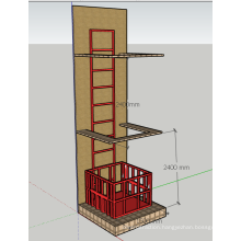 Single Guide Rail Cargo Lift